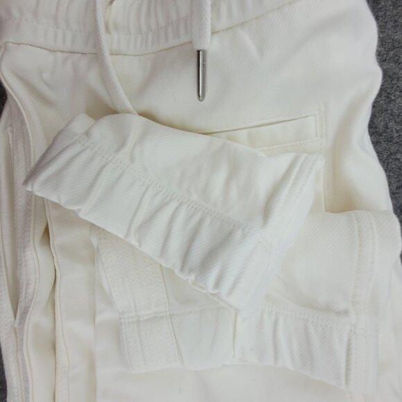 Athleta Farallon Jogger Women’s L Tall Ivory Off White w Pockets Joggers Sweats - Picture 5 of 11
